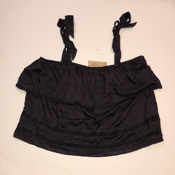 American Eagle Casual Tiered Shoulder Tie Cami Tank, size XL - Picture 6 of 12